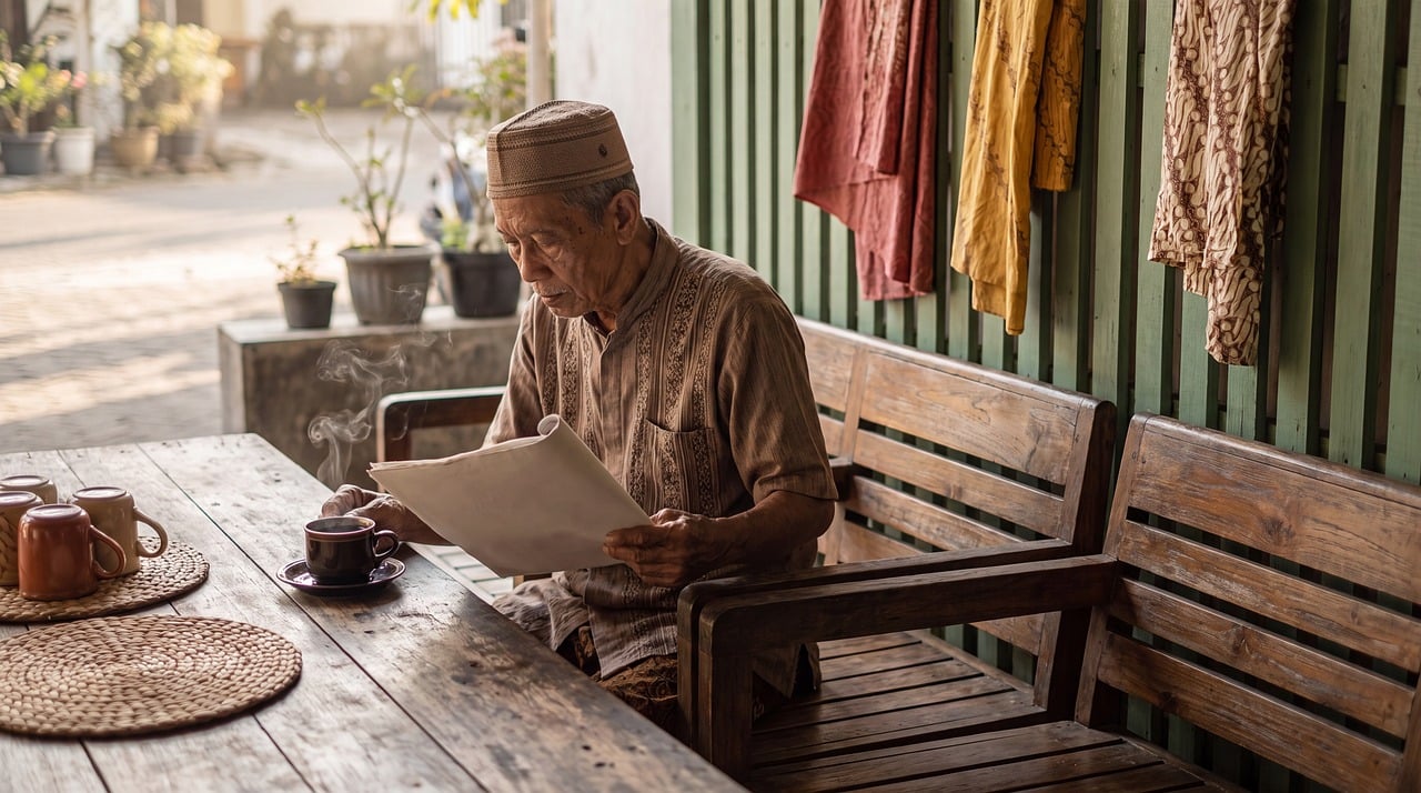 Người trẻ trầm tư nhìn điện thoại, cảm thấy áp lực tương lai mạng xã hội
